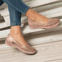 Slip-On Flats For Women With Breathable Mesh And Wide Toe Box