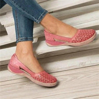 Slip-On Flats For Women With Breathable Mesh And Wide Toe Box