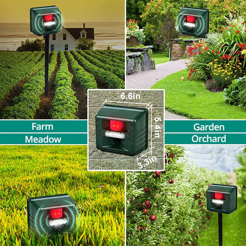 Woodpecker Ultrasonic Repeller For Trees, Gardens, Decks With Adjustable Frequency