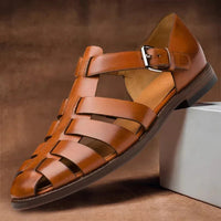Men's Sandals With Adjustable Straps And Supportive Open Toe Design