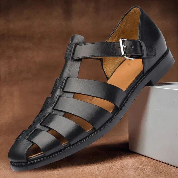 Men's Sandals With Adjustable Straps And Supportive Open Toe Design