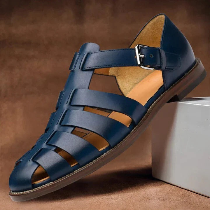 Men's Sandals With Adjustable Straps And Supportive Open Toe Design