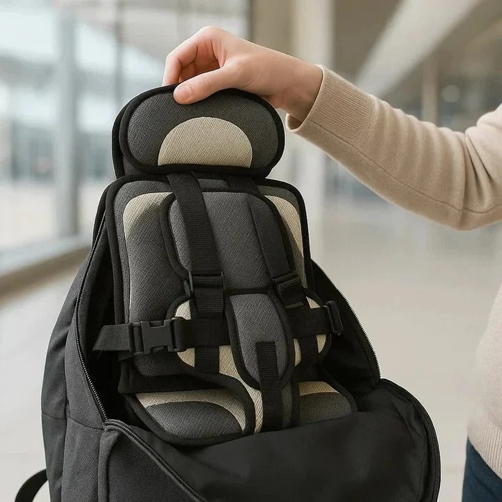 Child Travel Car Seat With Safety Harness For Secure Vehicle Use