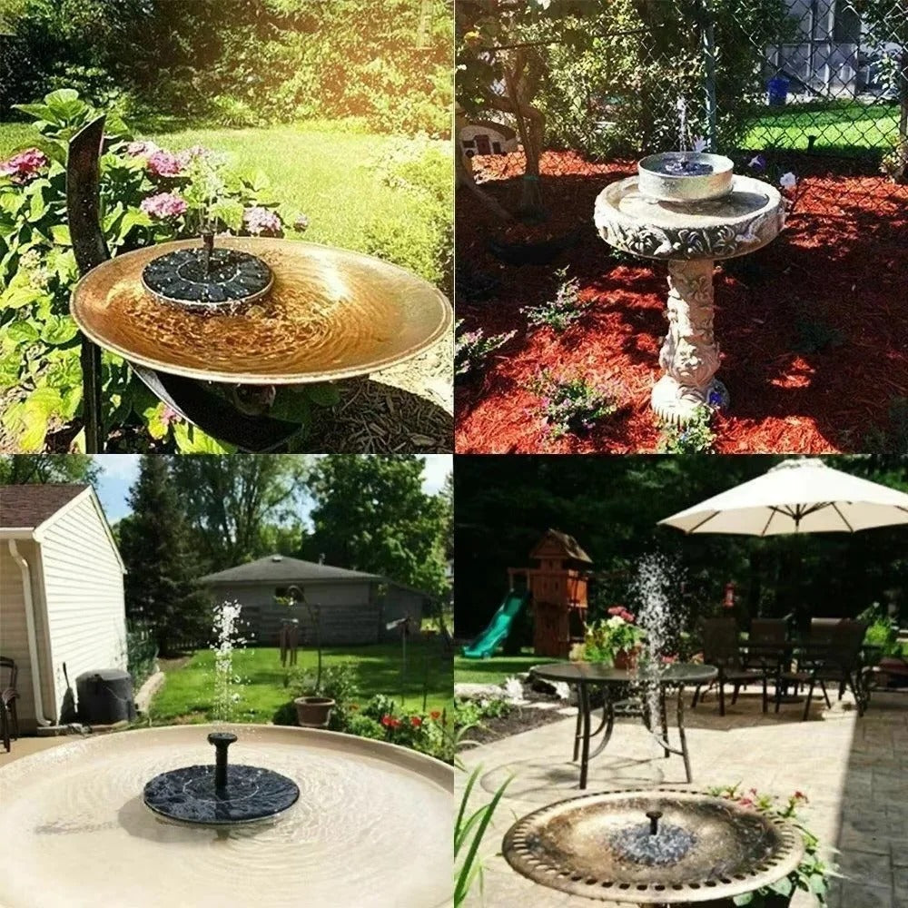 Solar Floating Fountain Pump For Bird Baths And Backyard Ponds