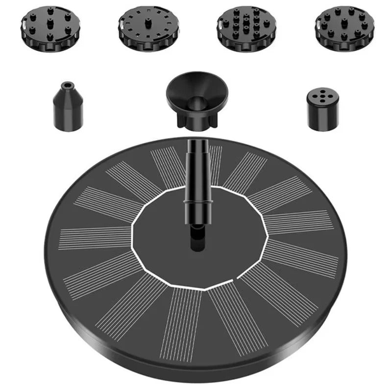 Solar Floating Fountain Pump For Bird Baths And Backyard Ponds