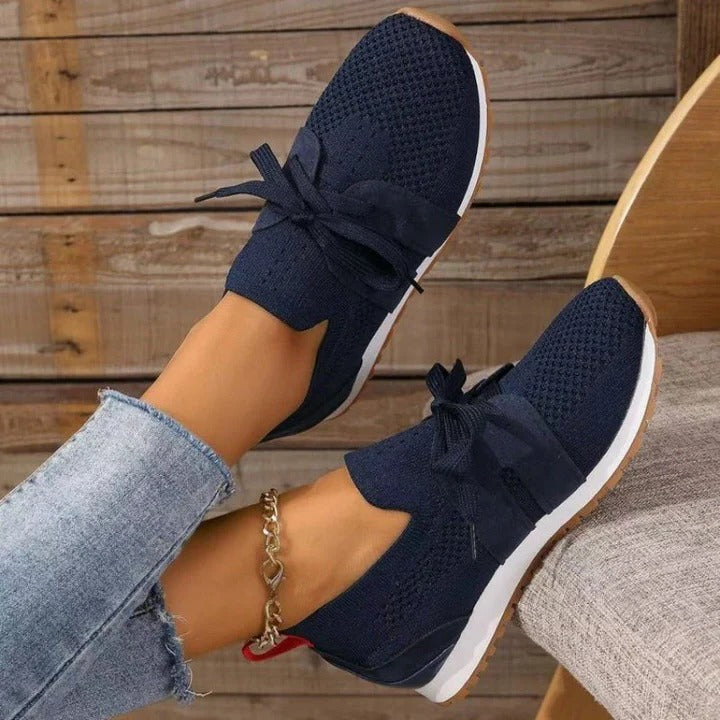 Supportive Sneakers For Foot Comfort With Breathable Mesh Upper