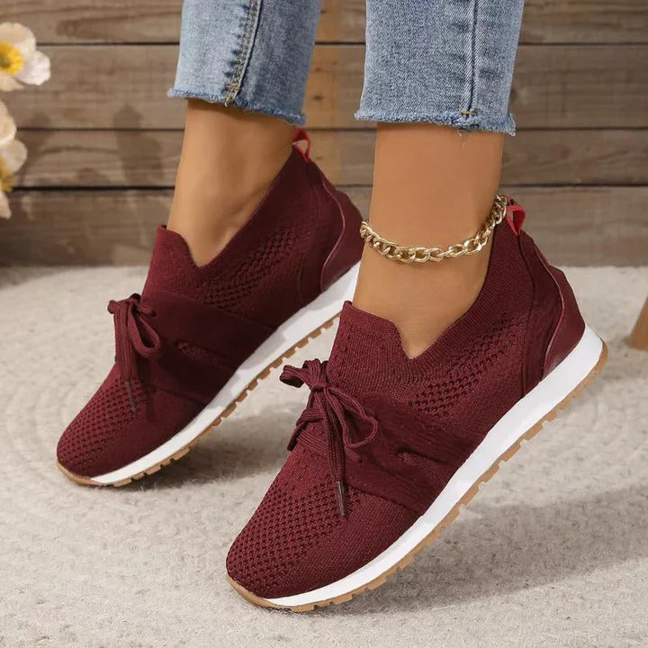 Supportive Sneakers For Foot Comfort With Breathable Mesh Upper