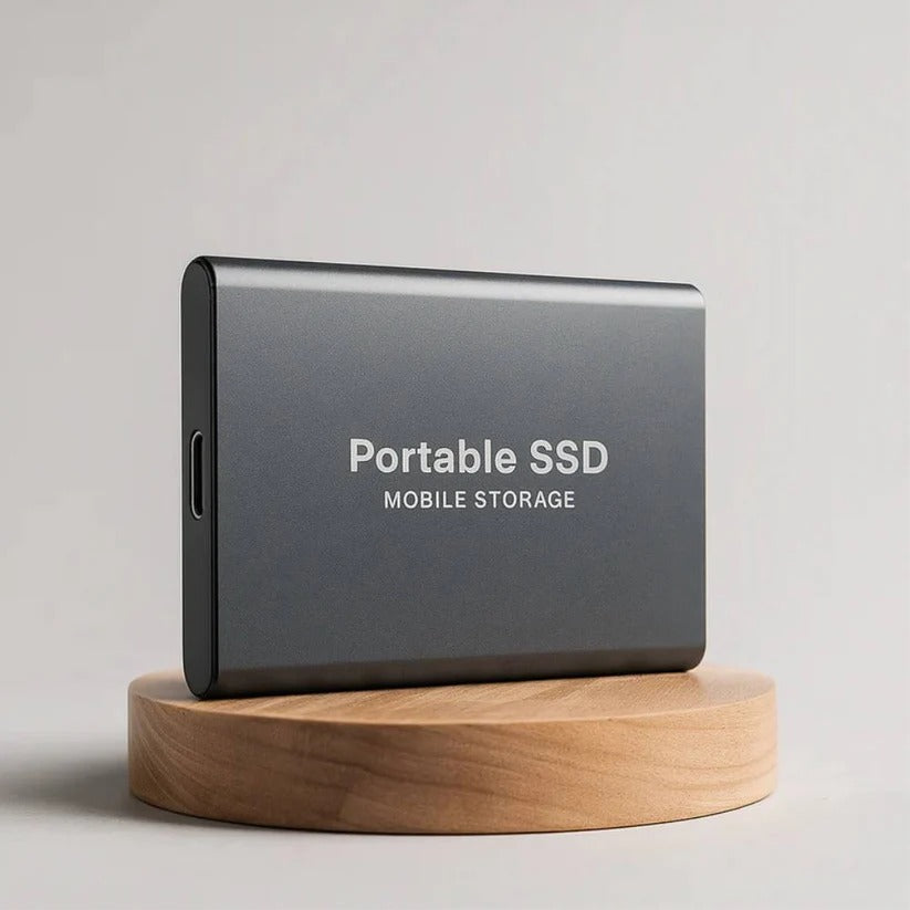 Portable External SSD USB-C High-Speed Transfer for PC, Mac, Console