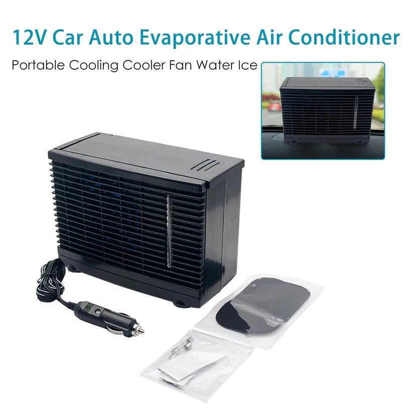 12V Portable Car Air Cooler With Cold Water Tank, Quiet Low-Power Operation