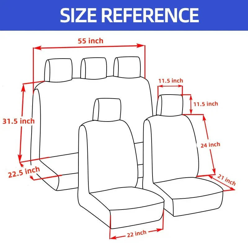 Car Seat Covers Waterproof 5 Seat Set For Cars SUVs Trucks
