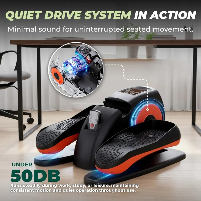 Under Desk Pedal Exerciser With LCD Display And Remote Control