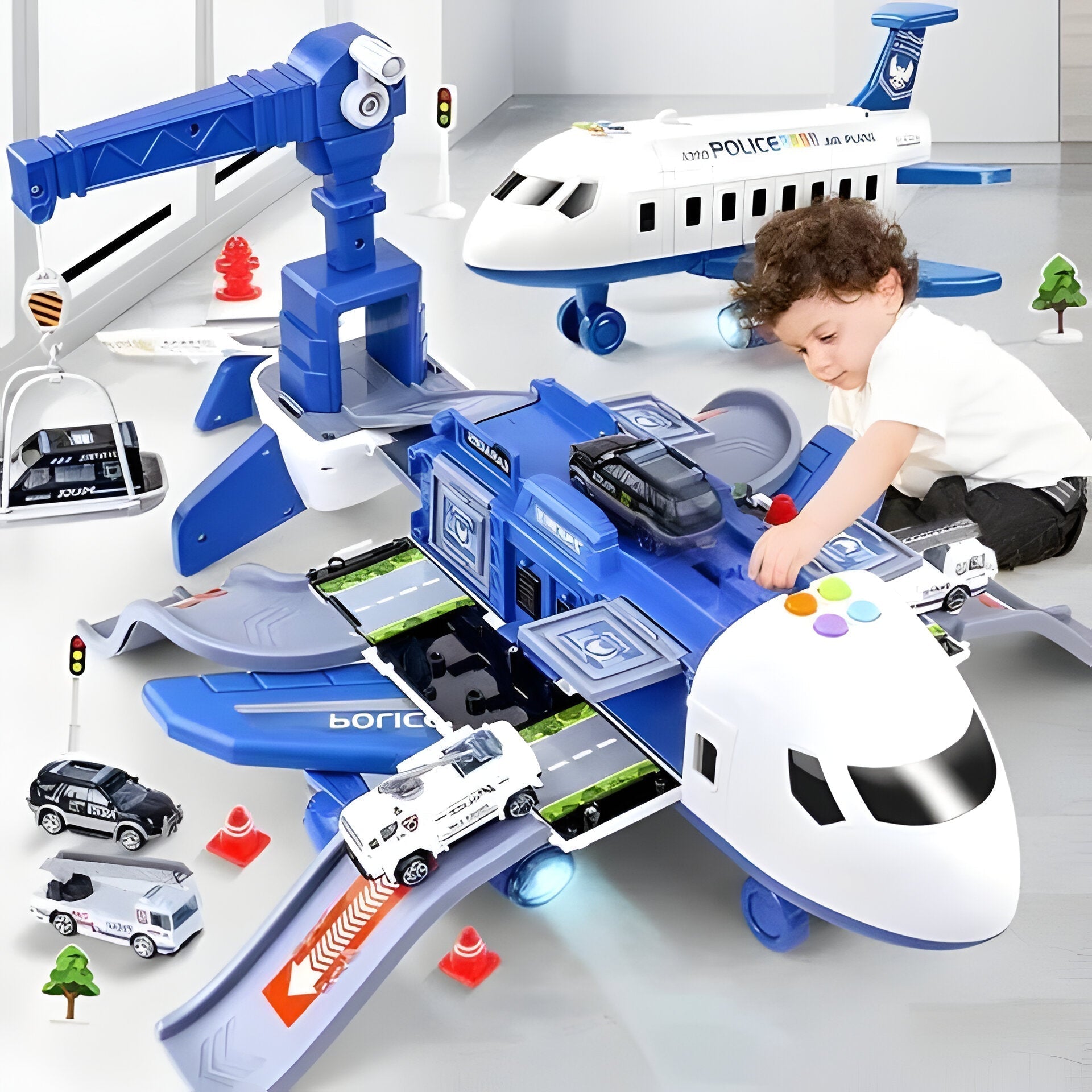 Airplane Toy Set With 12 Colorful Wooden Planes For Kids
