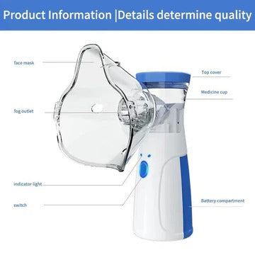 Mesh Nebulizer Portable Mini Inhalation Device For Adults And Children
