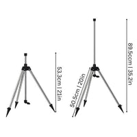 Tripod Sprinkler High-Pressure Rotating Head Adjustable Height Durable Metal Construction