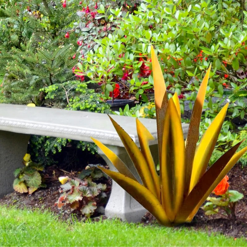 Metal Agave Americana Decorative Plant Sculpture For Indoor And Outdoor