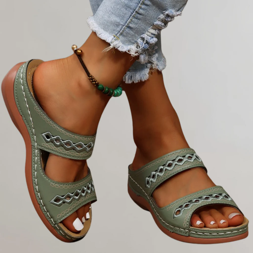 Women's Supportive Summer Sandals With Arch Support And Cushioned Footbed
