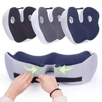 Memory Foam Seat Cushion Adjustable For Sit Bone Relief And Comfort