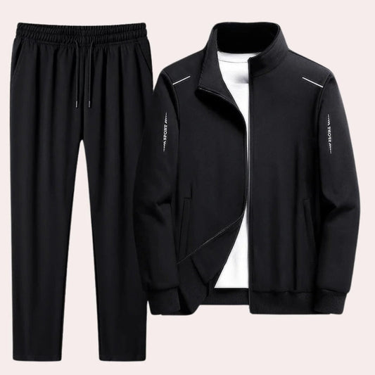 Men's Tracksuit Comfortable Lightweight Breathable Jogger Set With Zip Hoodie