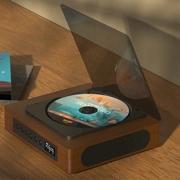 Bluetooth CD Player Retro Style With USB-C Charging Port