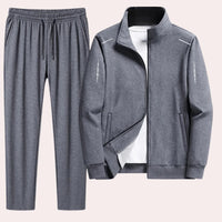 Men's Tracksuit Comfortable Lightweight Breathable Jogger Set With Zip Hoodie