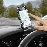 Car Phone Holder With Wireless Charging, Magnetic Mount, Adjustable Arm