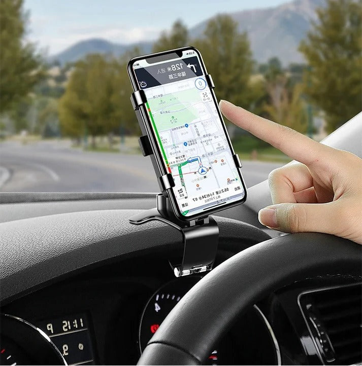 Car Phone Holder With Wireless Charging, Magnetic Mount, Adjustable Arm