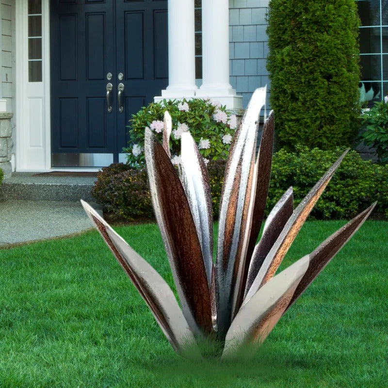 Metal Agave Americana Decorative Plant Sculpture For Indoor And Outdoor