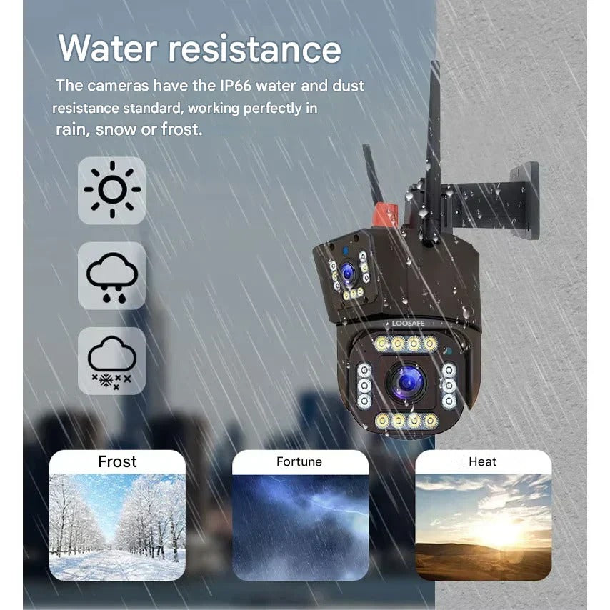 4K Wireless Security Camera DualGuard With Dual-Band Wi-Fi And Night Vision