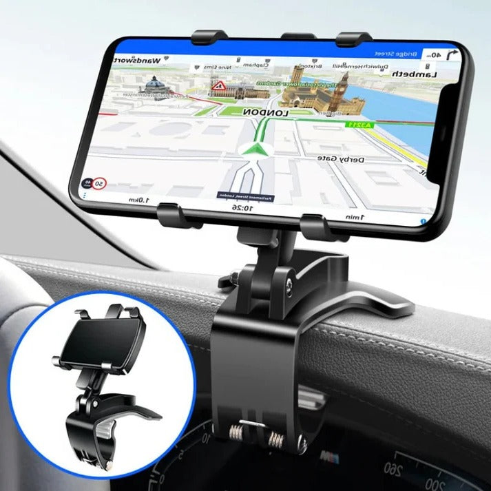Car Phone Holder With Wireless Charging, Magnetic Mount, Adjustable Arm