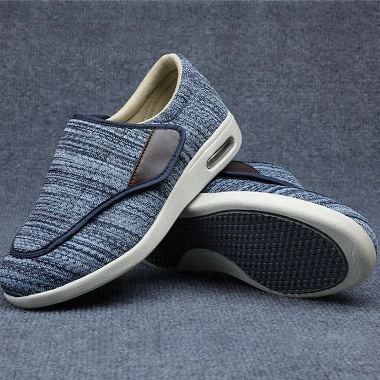 Wide Shoes For Feet That Swell With Adjustable Straps, Removable Memory Insoles