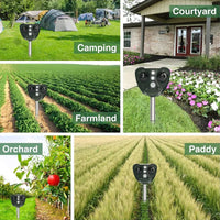 Ultrasonic Bird Repeller Solar-Powered For Outdoor Bird Control And Protection