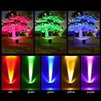 Solar LED Spotlight With Adjustable Multi-Zoom Focus For Outdoor Use