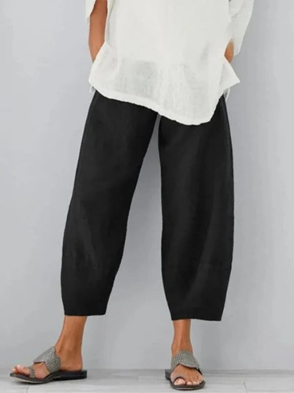 Linen Pants For Women Relaxed Fit Casual Lounge Breathable Summer