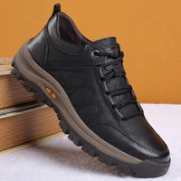 Men's Supportive Leather Shoes For Foot Comfort And Stability