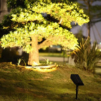 Solar LED Spotlight With Adjustable Multi-Zoom Focus For Outdoor Use