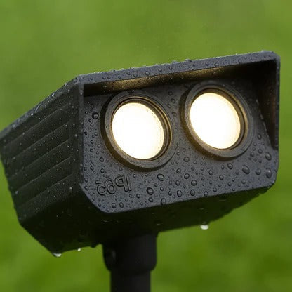 Solar LED Spotlight With Adjustable Multi-Zoom Focus For Outdoor Use