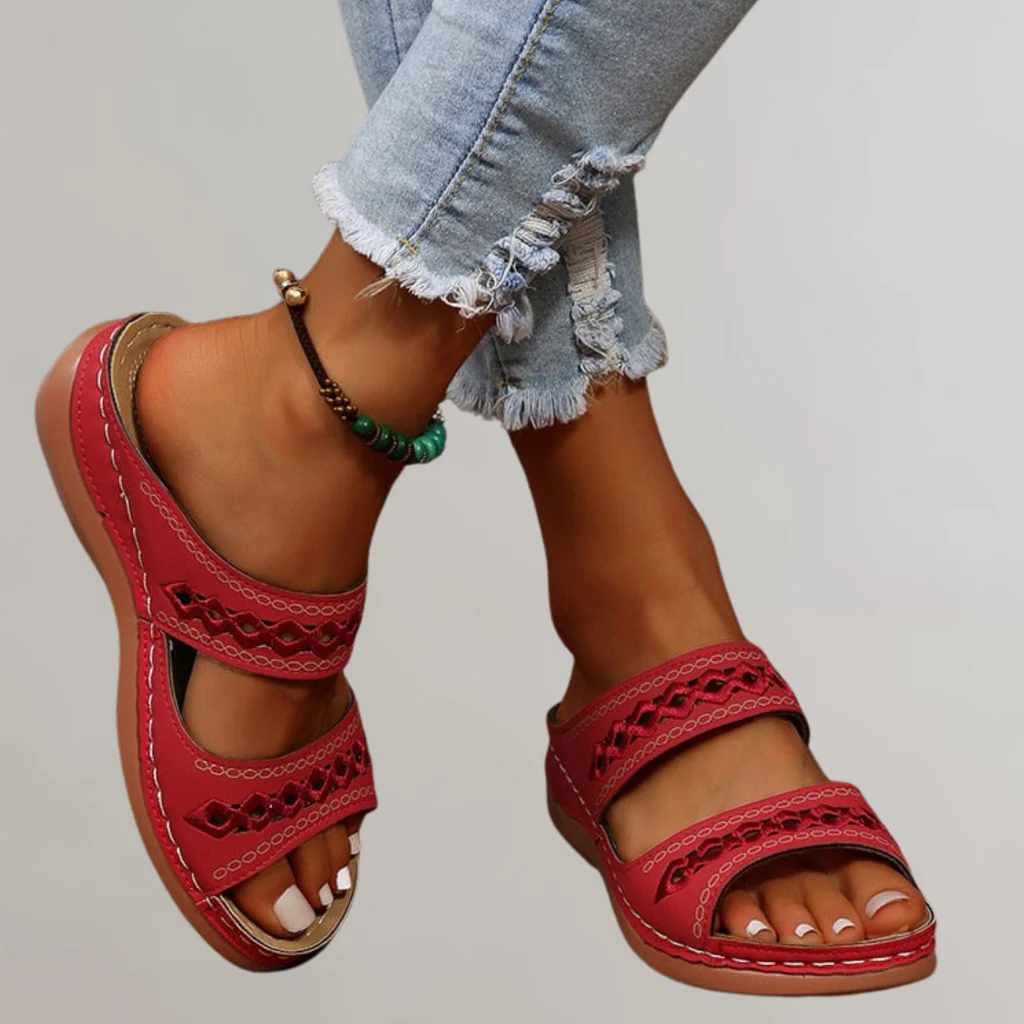 Women's Supportive Summer Sandals With Arch Support And Cushioned Footbed
