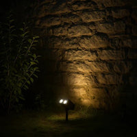 Solar LED Spotlight With Adjustable Multi-Zoom Focus For Outdoor Use