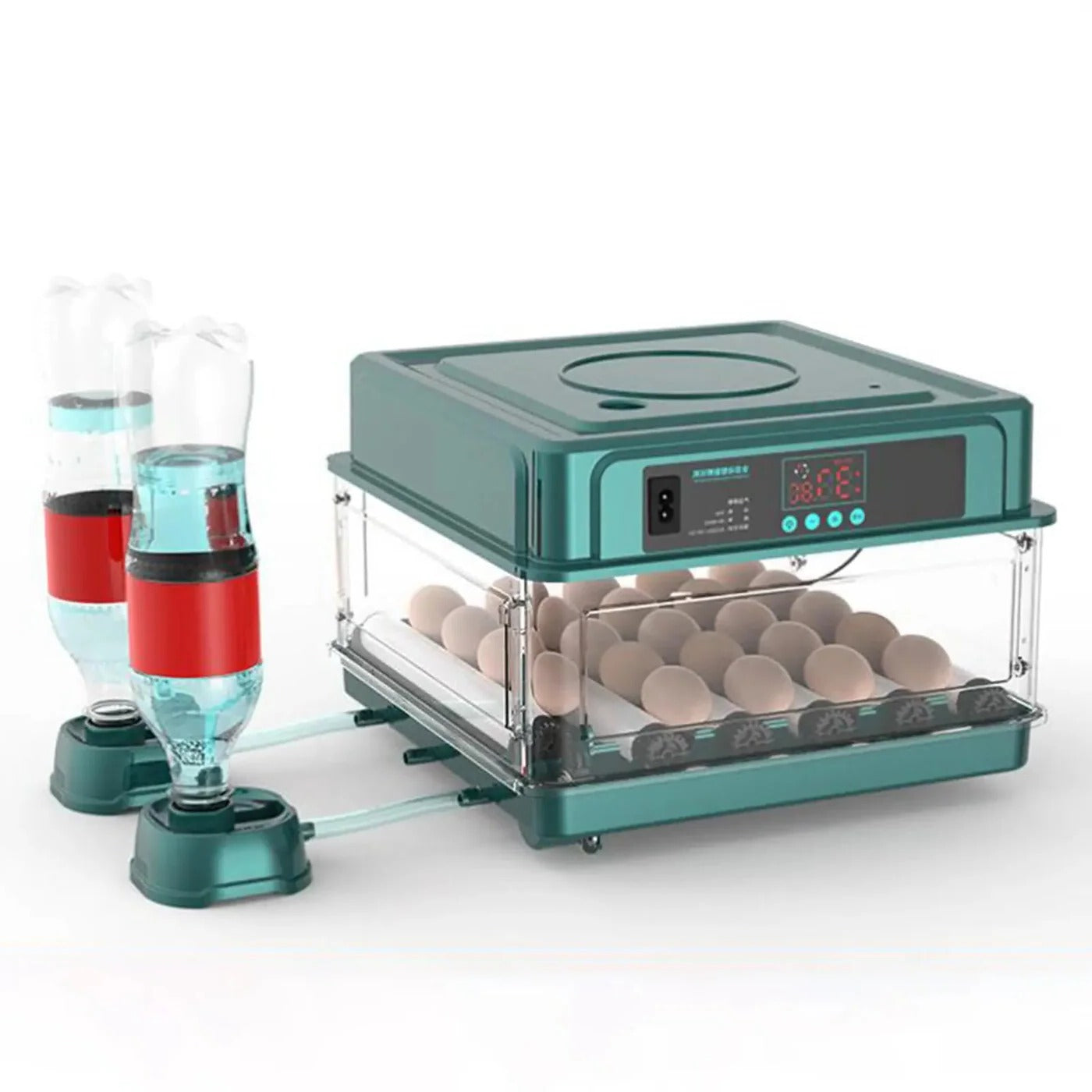 Digital Egg Incubator, Adjustable Tray, EU Plug, Light Tester, Turner For Poultry