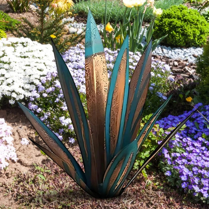 Metal Agave Americana Decorative Plant Sculpture For Indoor And Outdoor