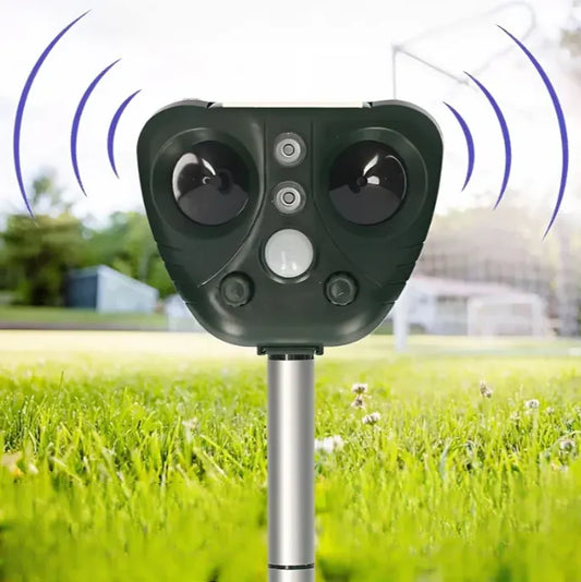 Ultrasonic Bird Repeller Solar-Powered For Outdoor Bird Control And Protection