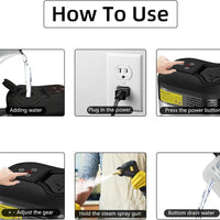 Steam Cleaner 2500W High-Pressure Steam Cleaning Kit With Gloves
