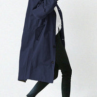 Trench Coat With Hood And Waterproof Rain Protection