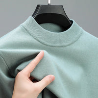 Men's Cashmere Sweater Featuring Elegant Hem And Luxurious Finish