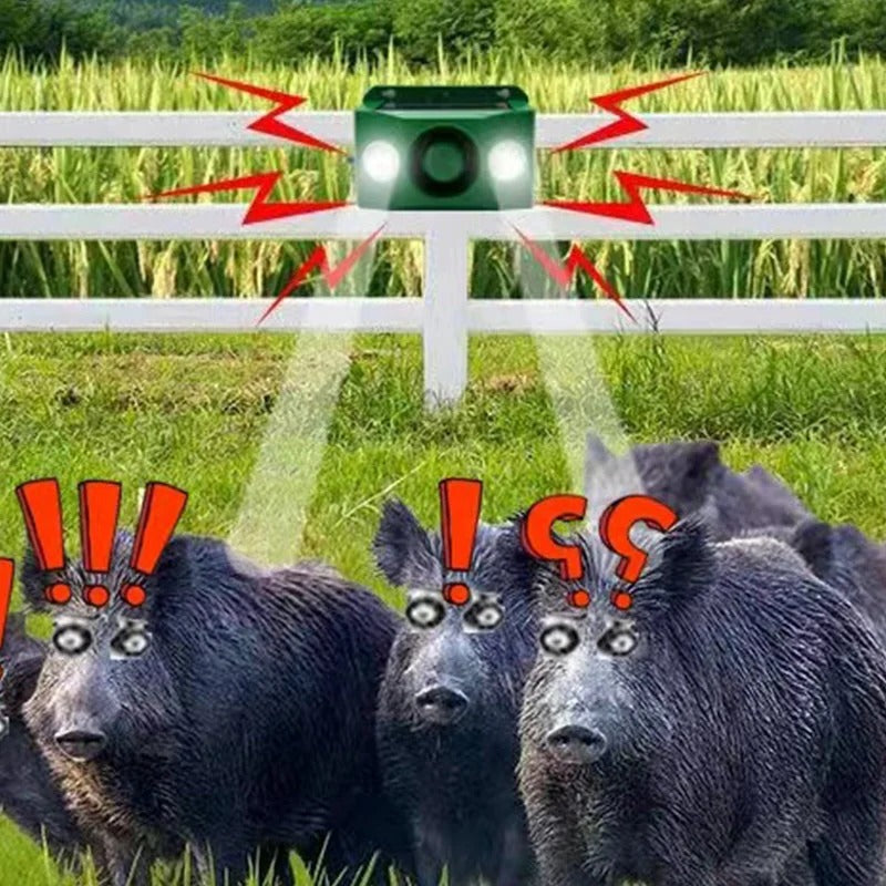Solar Warning Lights For Beast Repellent And Outdoor Security