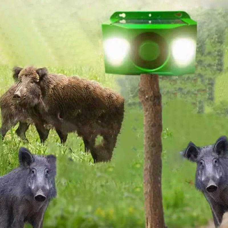 Solar Warning Lights For Beast Repellent And Outdoor Security
