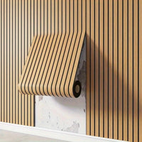 3D PVC Wall Panels Peel And Stick Textured Wood Grain Finish