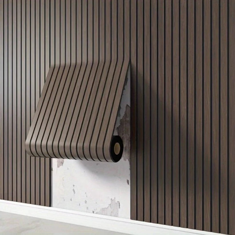 3D PVC Wall Panels Peel And Stick Textured Wood Grain Finish