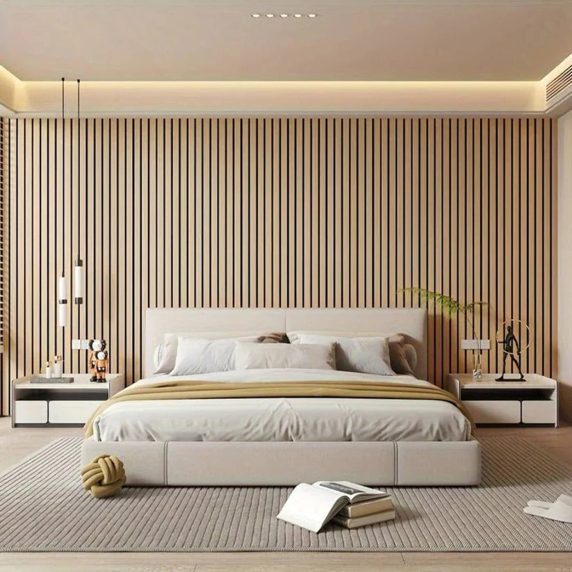 3D PVC Wall Panels Peel And Stick Textured Wood Grain Finish