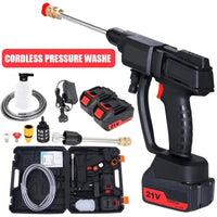 Cordless Pressure Washer With Two Rechargeable Batteries For Home Use